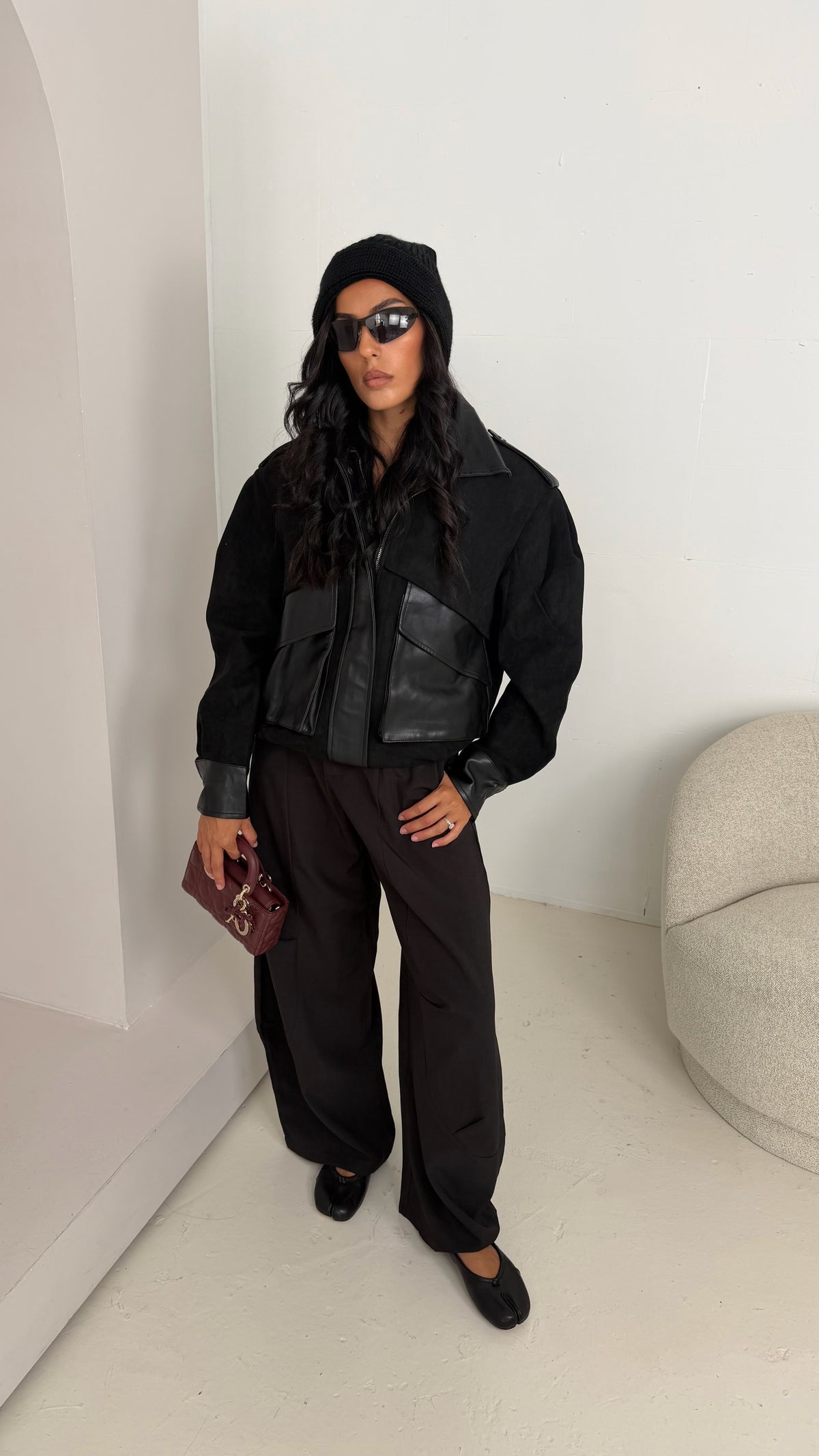 Veste bi matière noire