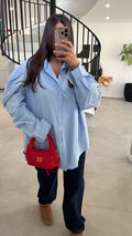 Chemise oversize à manche ballons