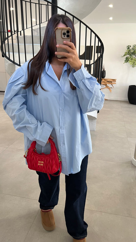 Chemise oversize à manche ballons