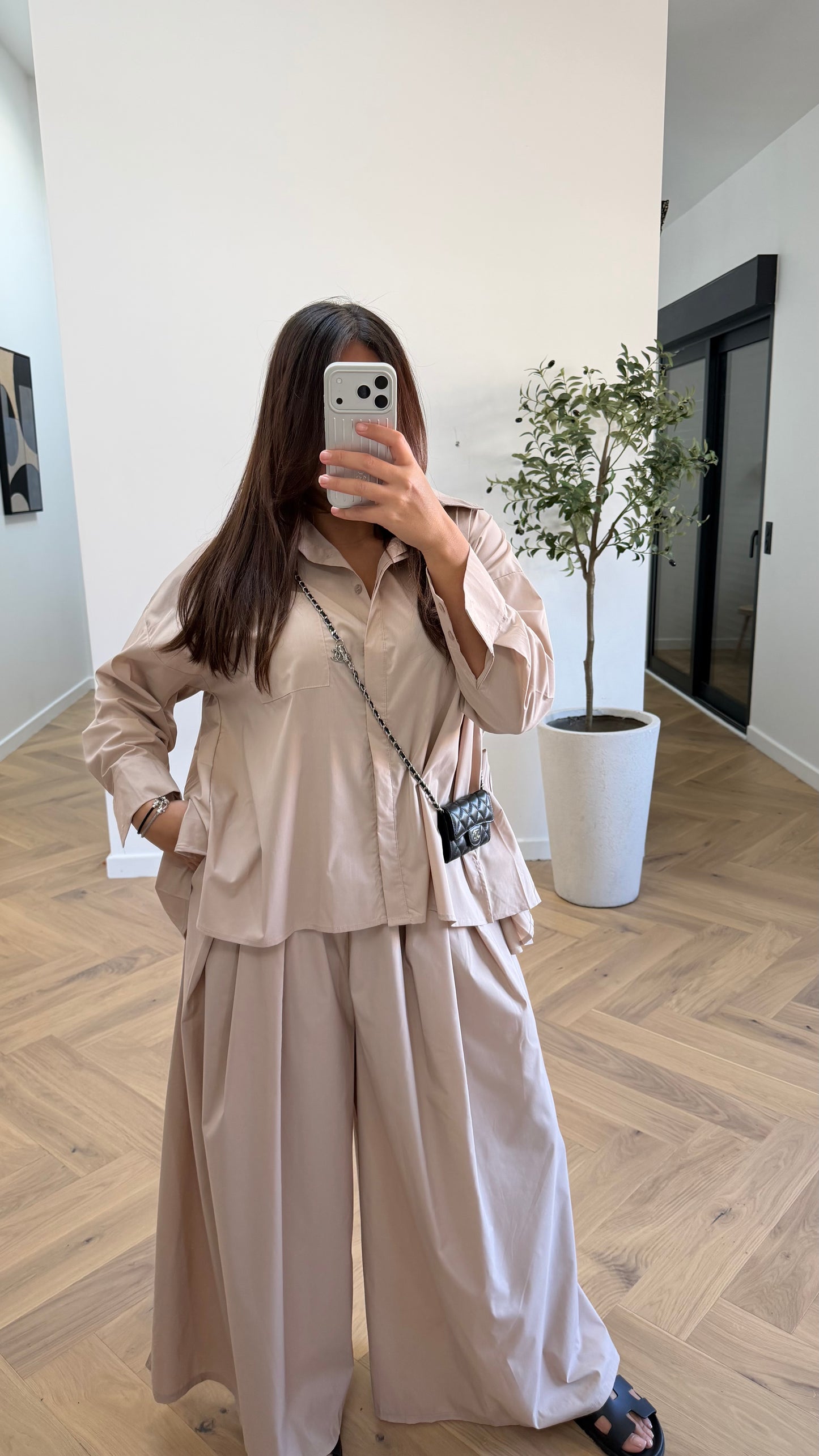 Ensemble large beige