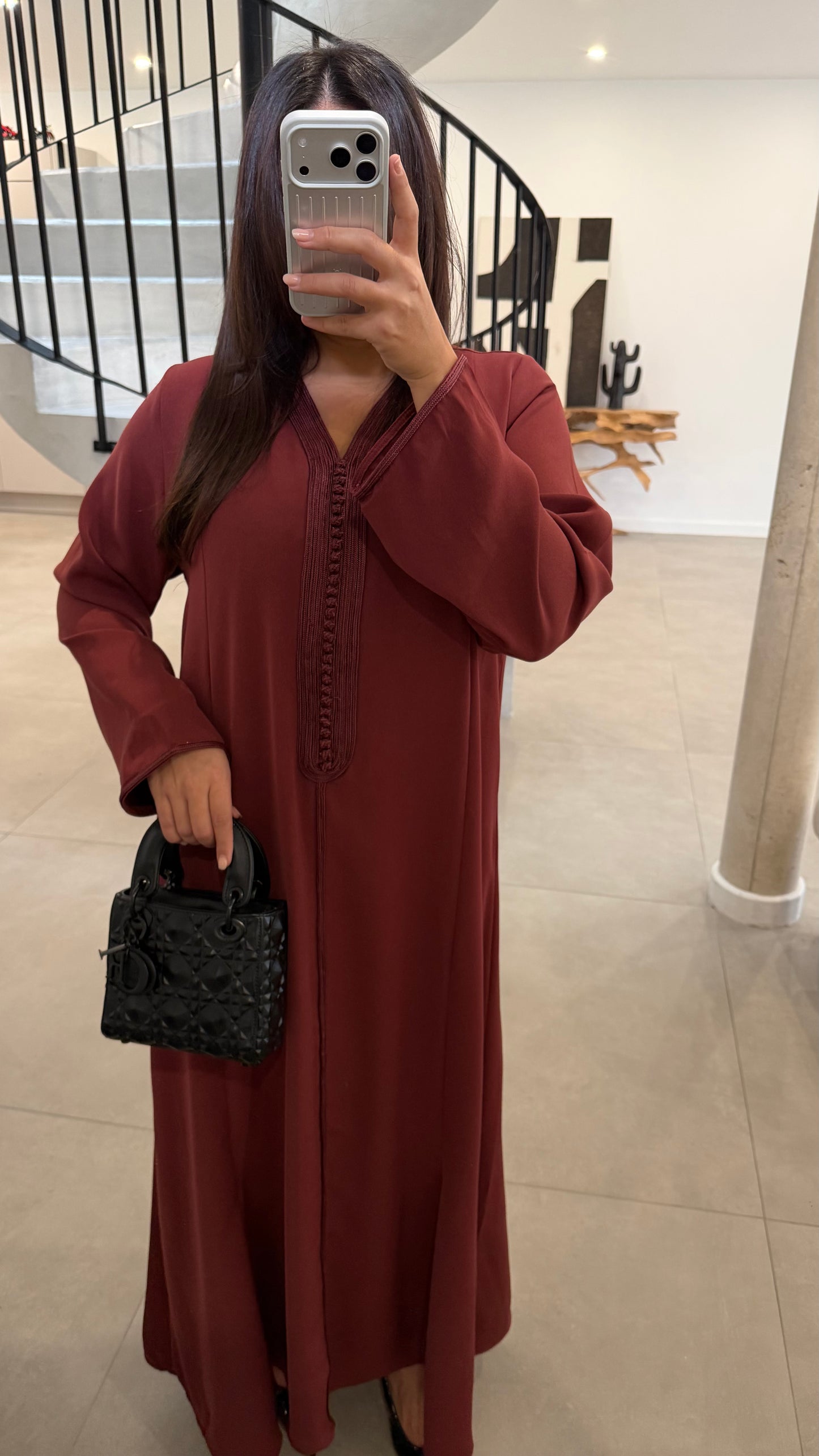 Abaya bordeaux
