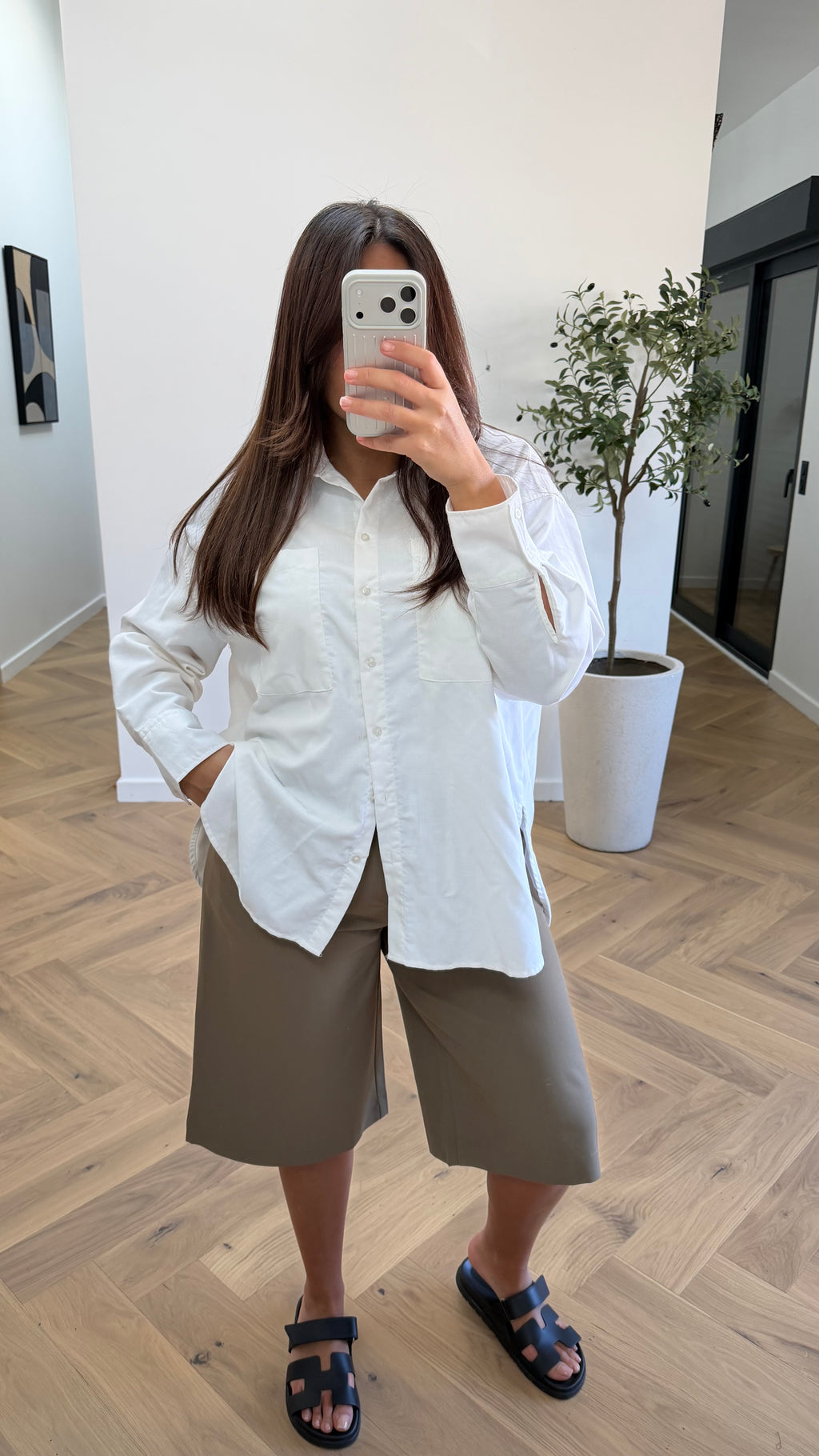 Bermuda long taupe