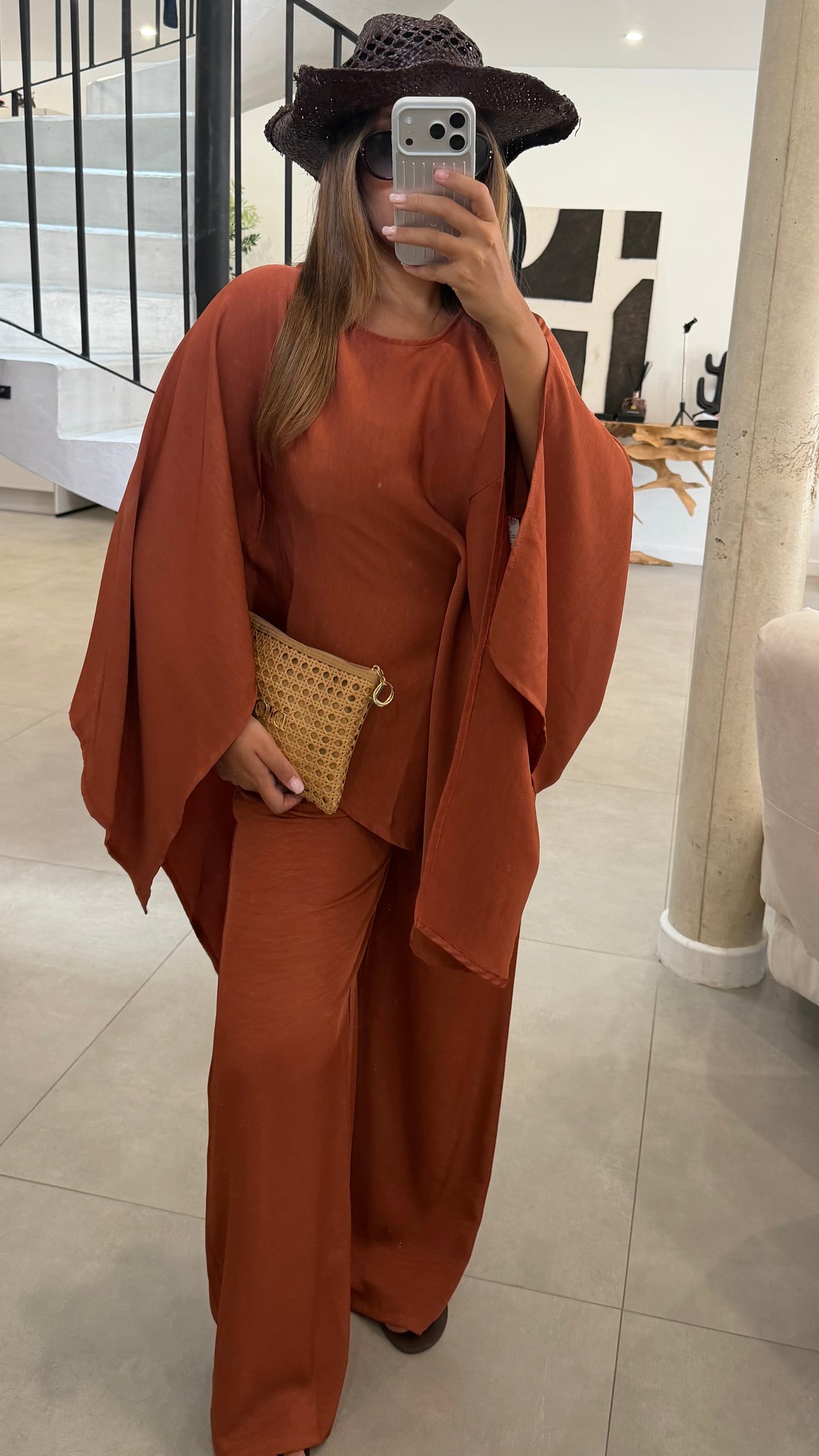 Ensemble rouille a manches cap