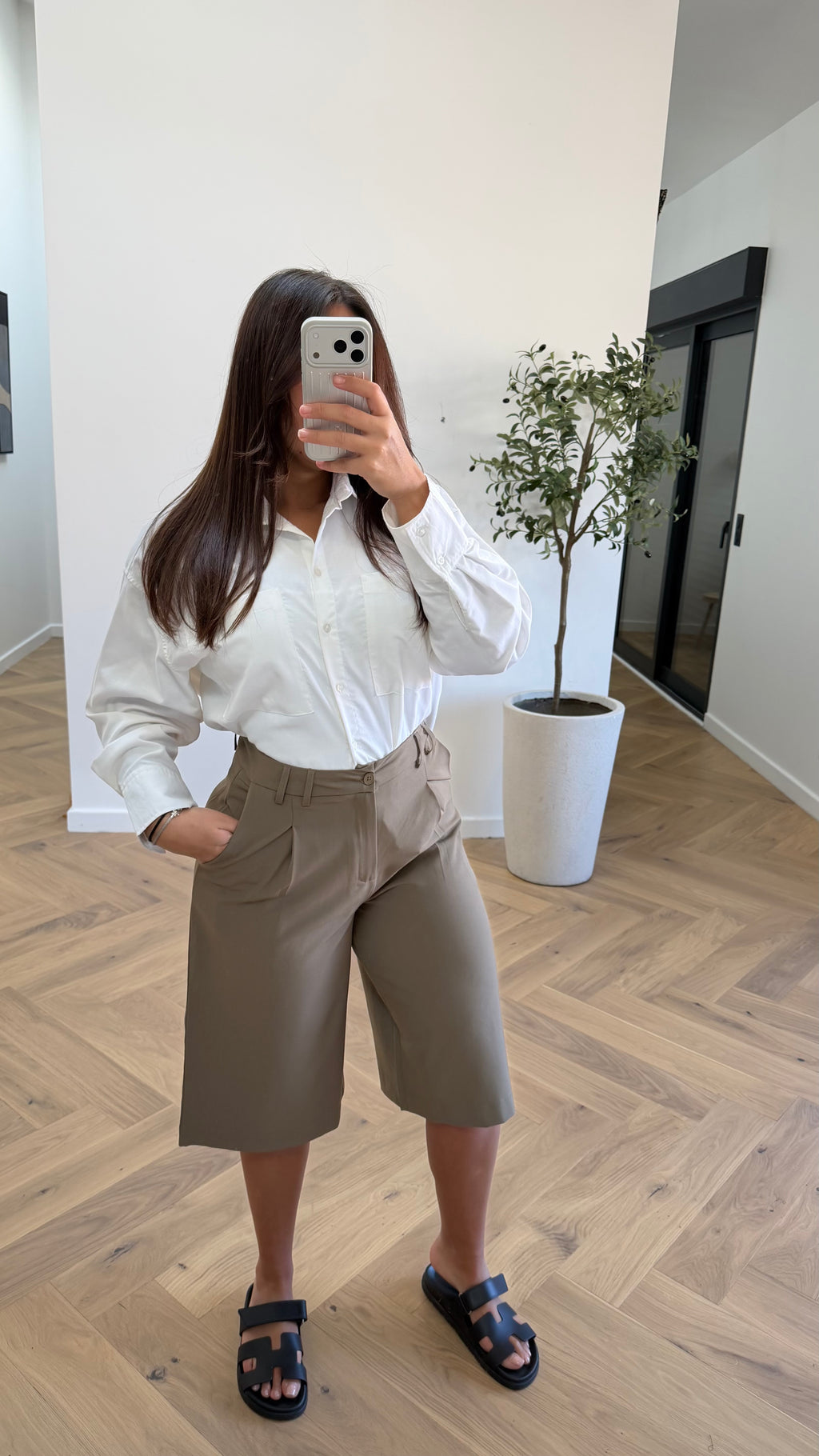 Bermuda long taupe