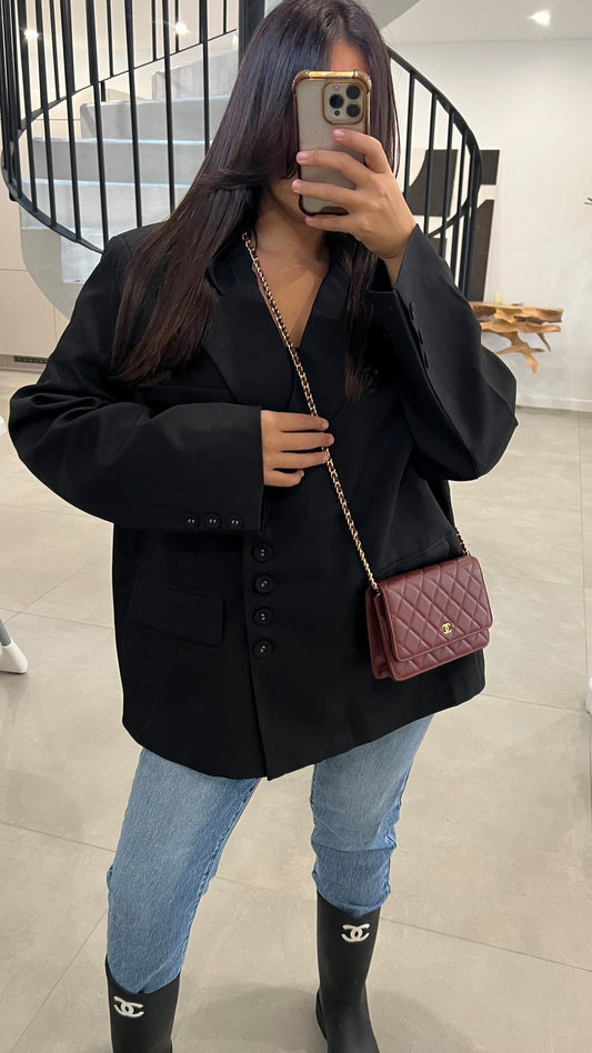 Blazer oversize noir