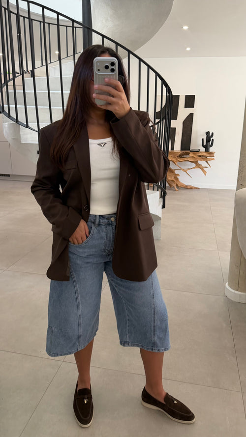 Bermuda long en jeans