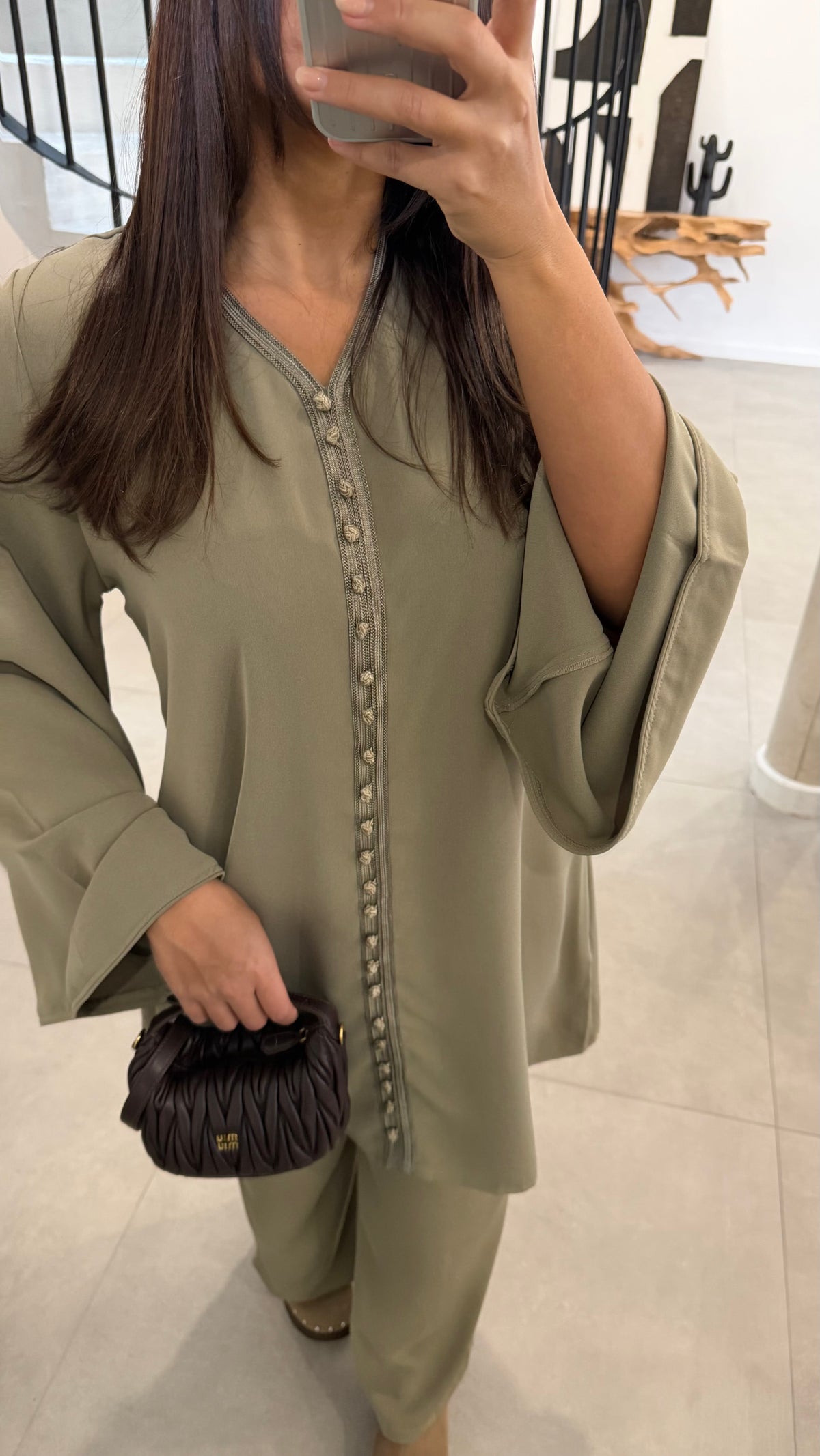 Ensemble souk vert sauge/kaki