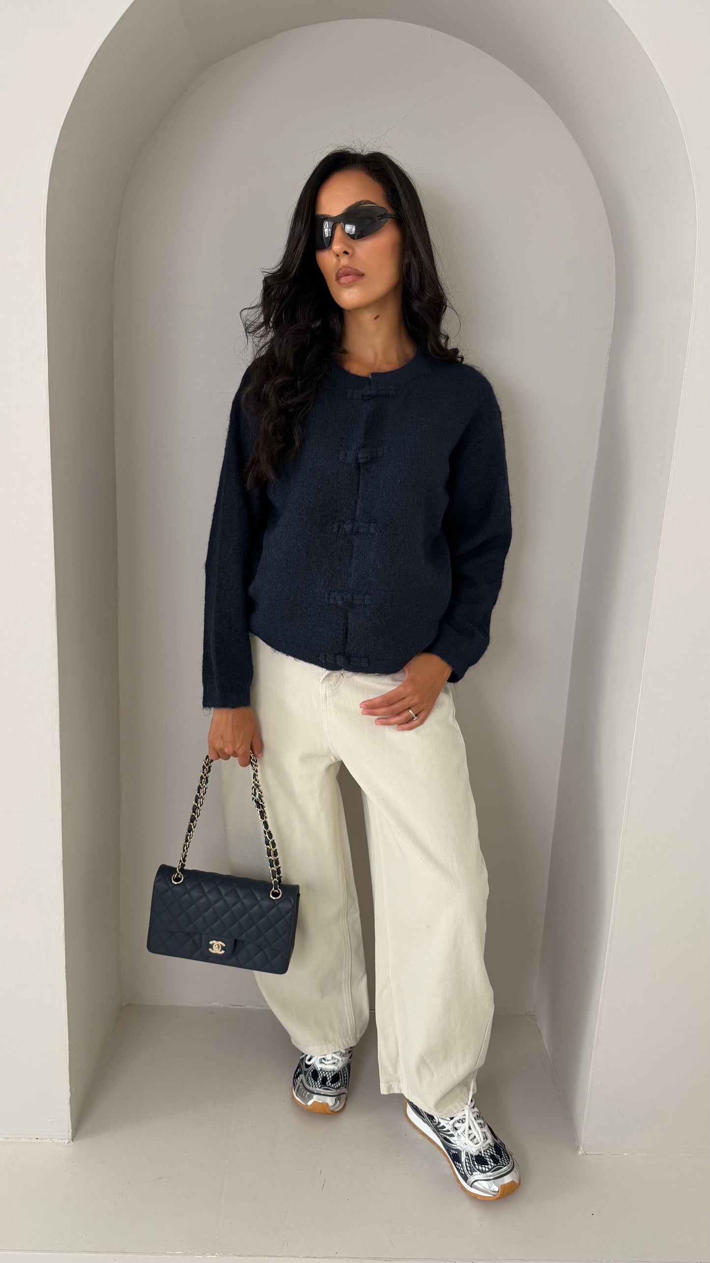 Cardigan bleu marine