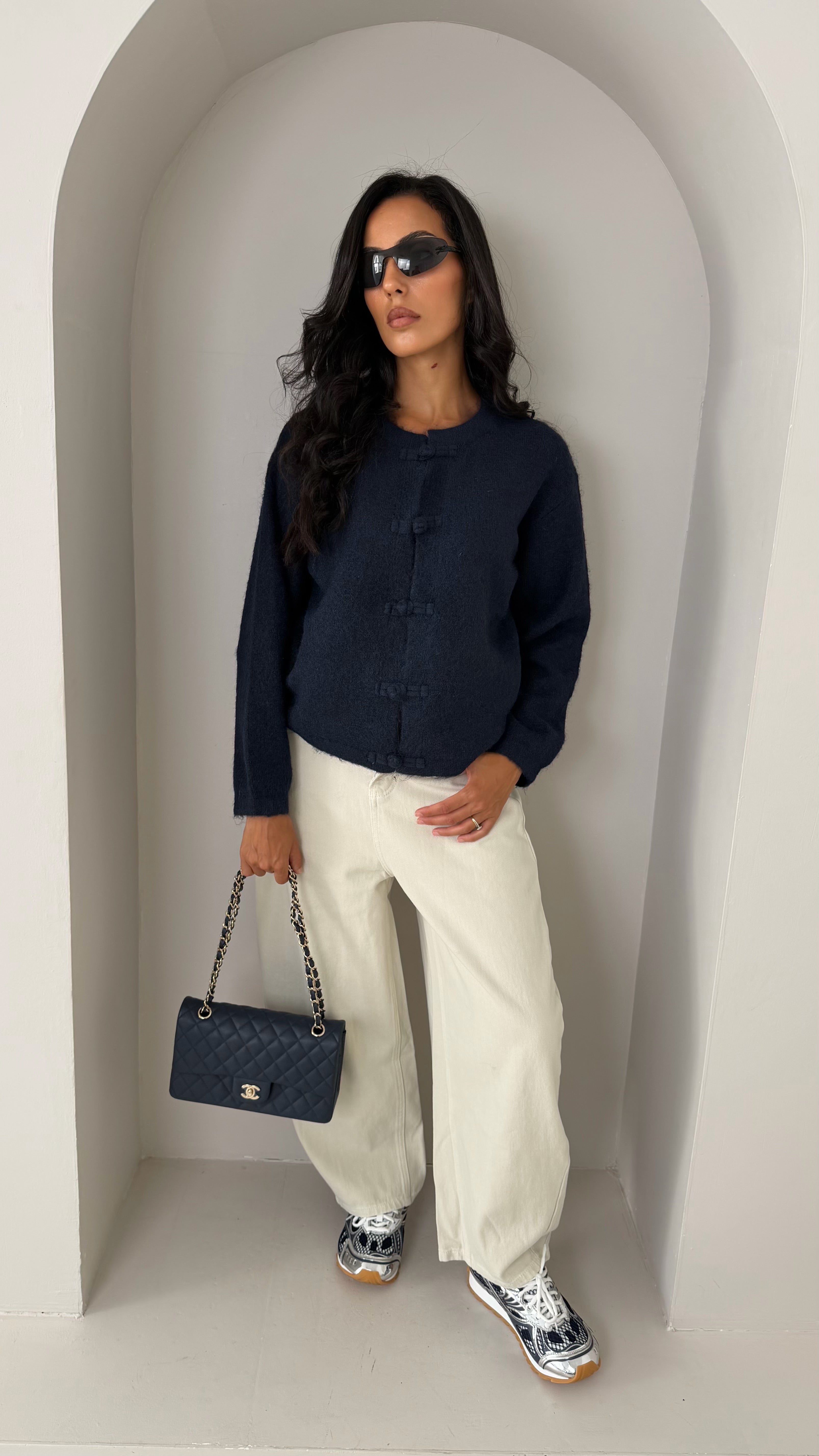 Cardigan bleu marine