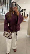 Blouse fluide bordeaux