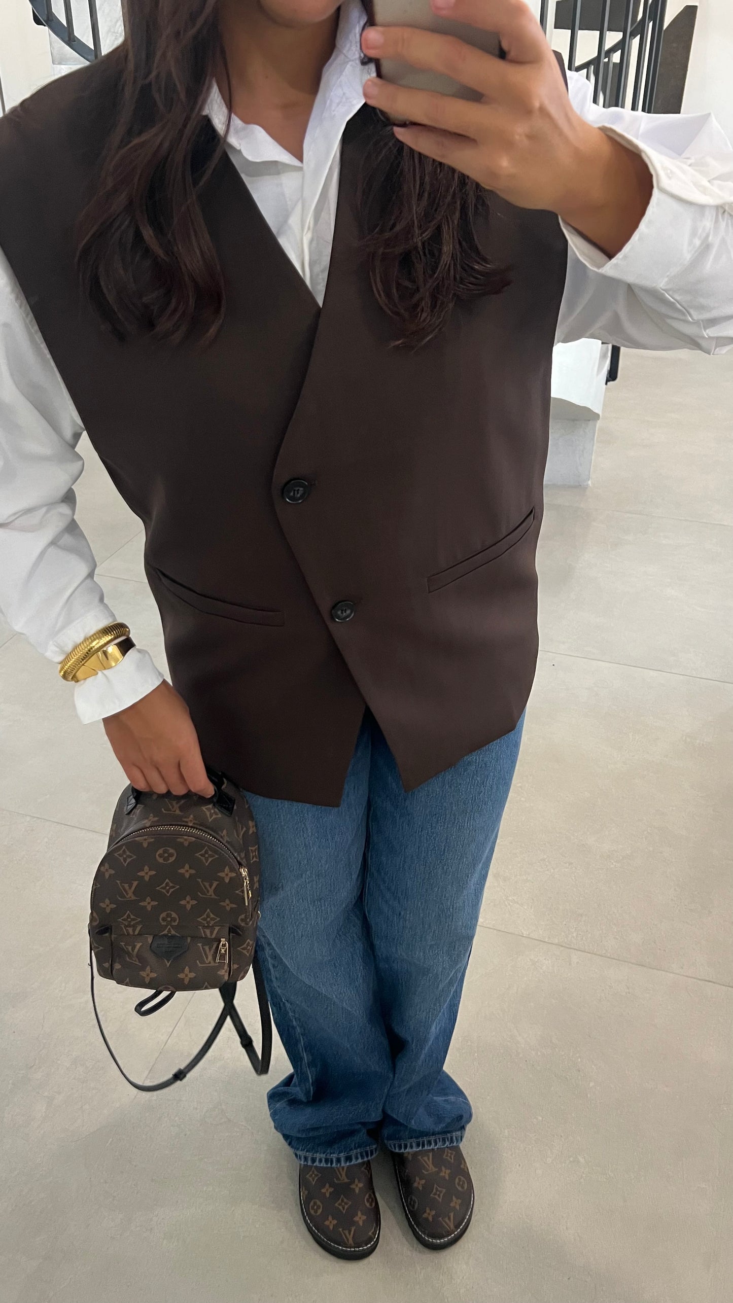 Gilet sans manches choco