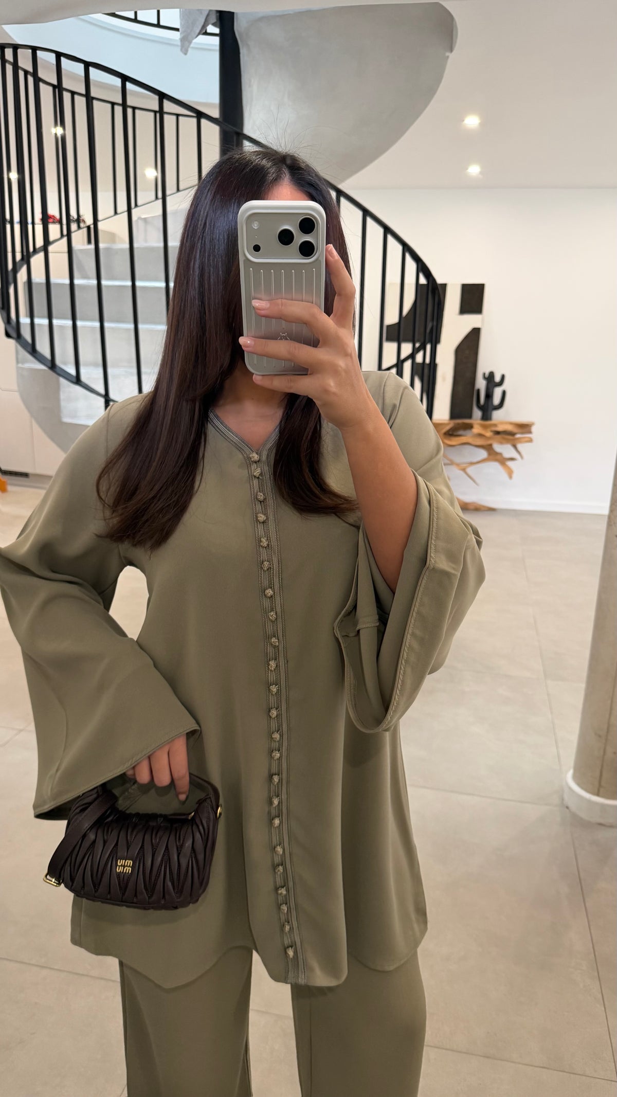 Ensemble souk vert sauge/kaki