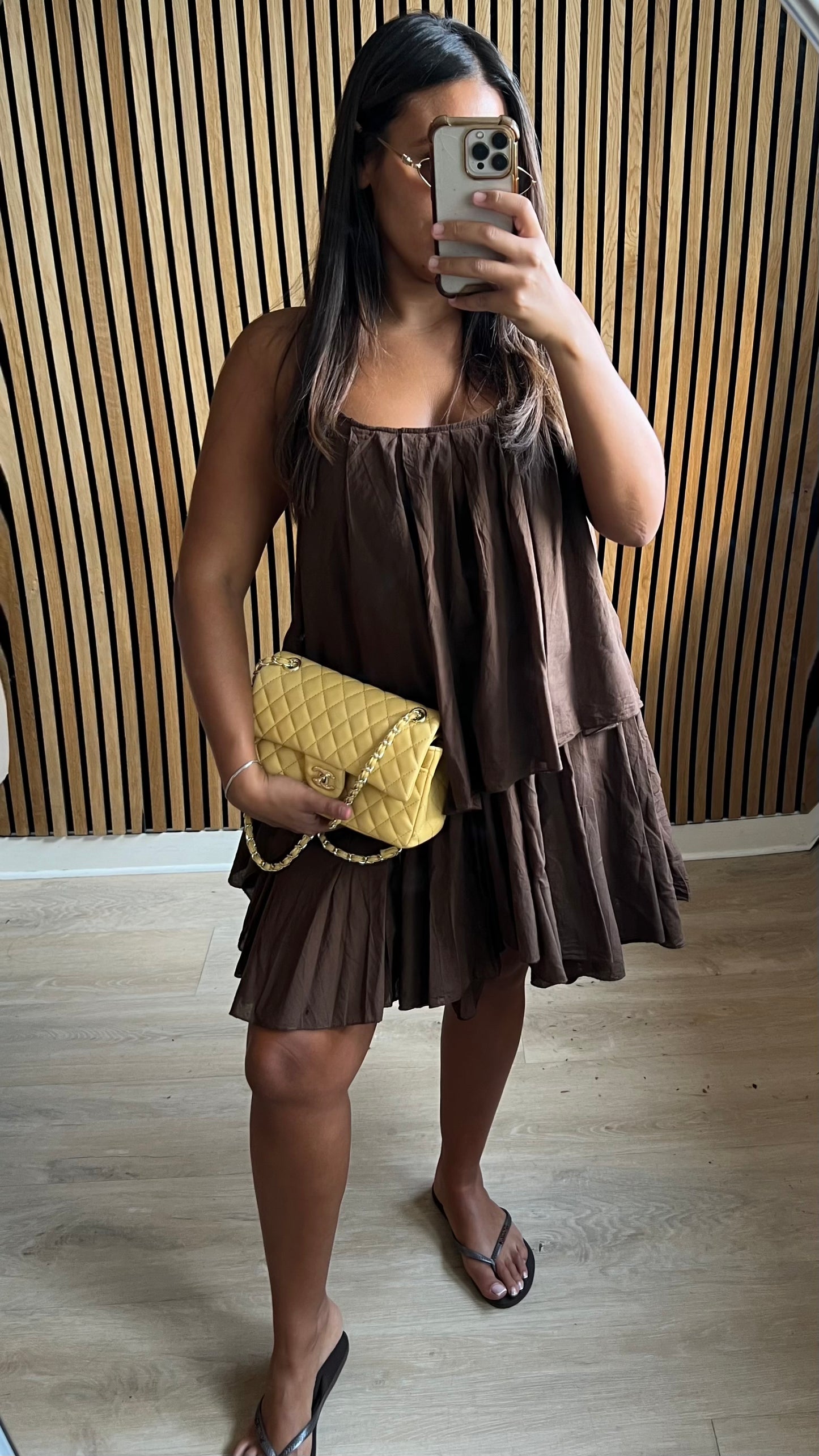 Robe à volants choco