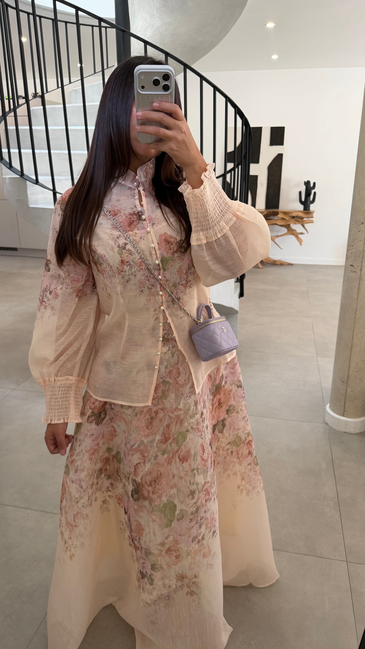 Ensemble jupe à fleurs