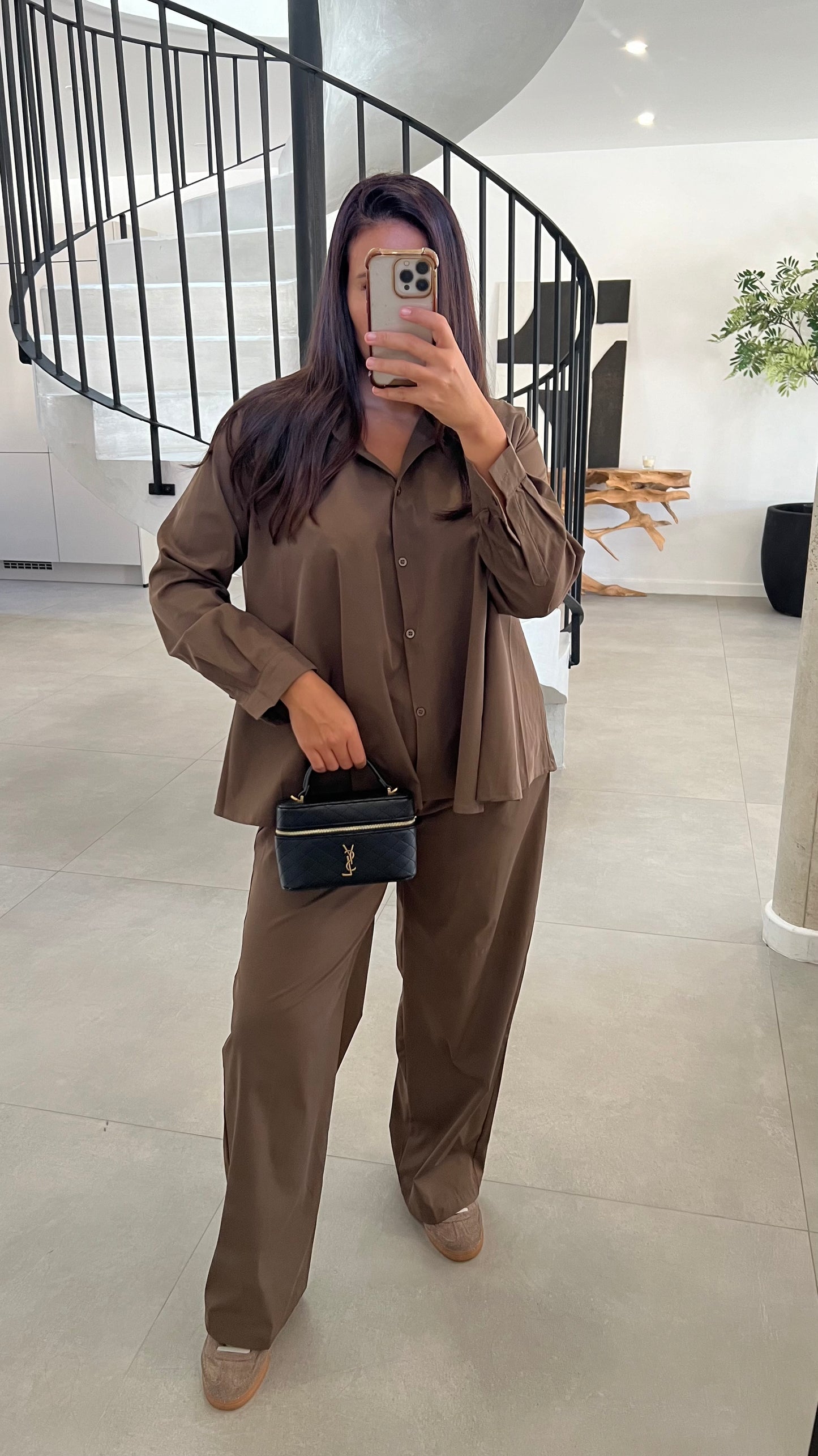 Ensemble en coton choco
