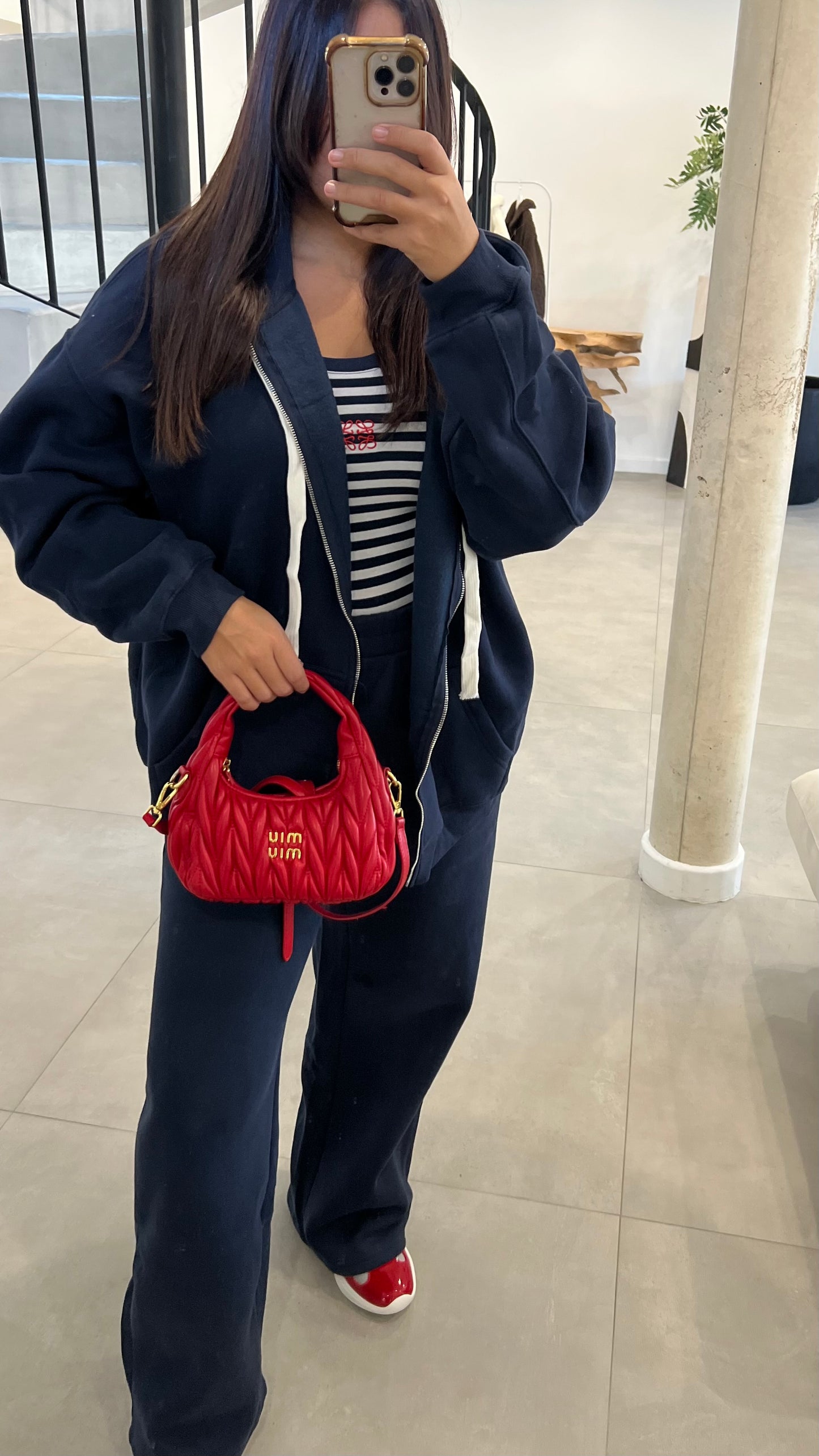 Ensemble de survêtement bleu marine