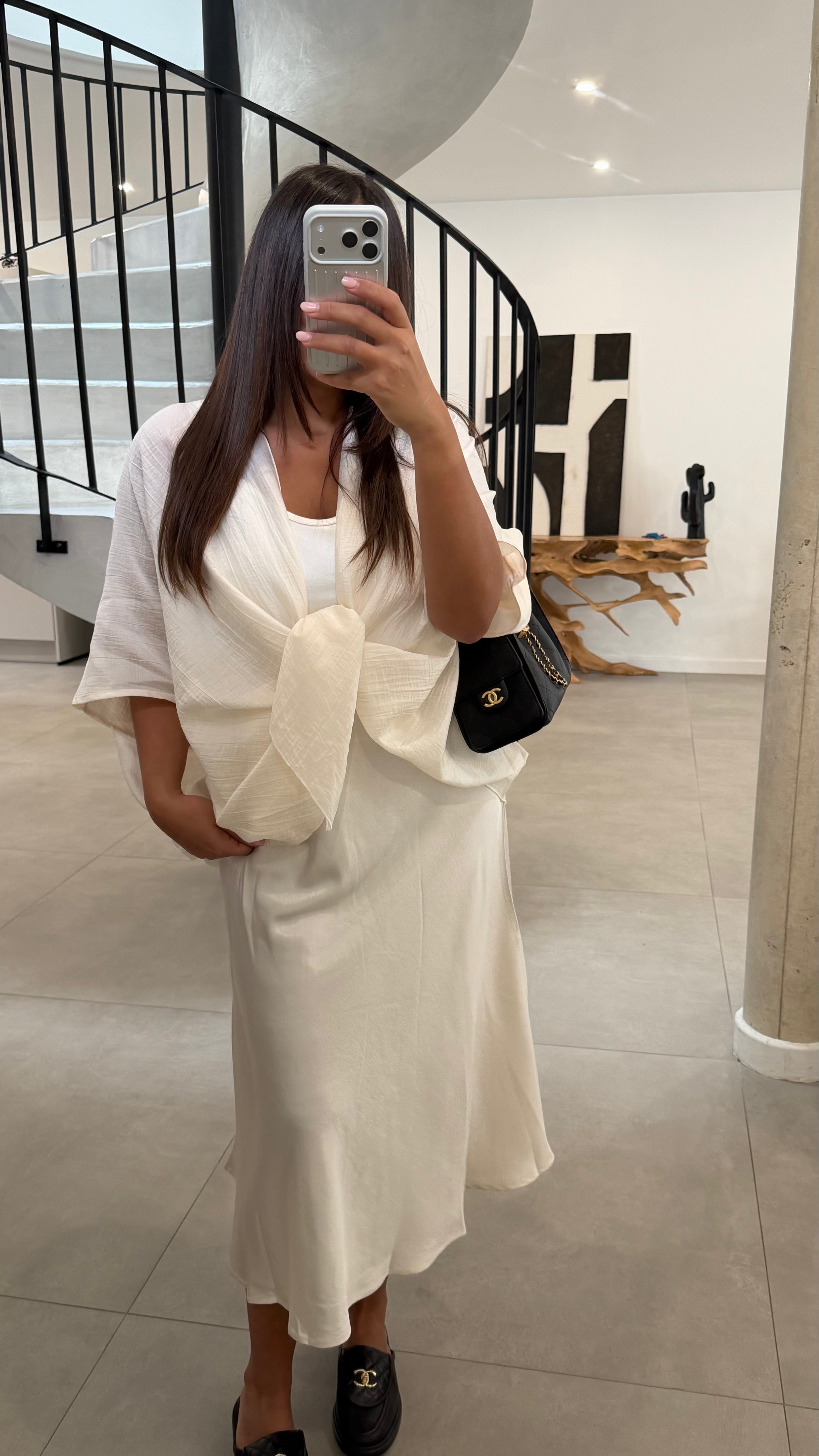 Robe deux pièces écru