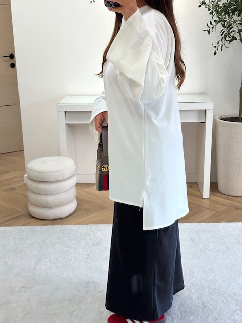 Tee-shirt oversize blanc